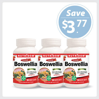 Nutridom Boswellia Serrata, 40% Boswellic Acids, 90 Veggie Capsules - 3 PACK