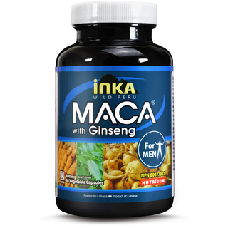 Inka Maca with Ginseng for Men, 800 mg, 90 Veggie Capsules