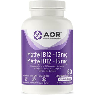 AOR Methyl B12 15mg 60 Lozenges