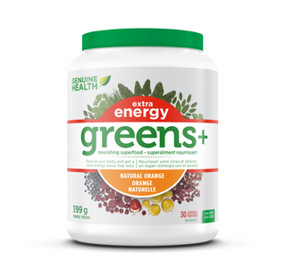 Genuine Health Greens + Extra Energy Natural Orange 399g