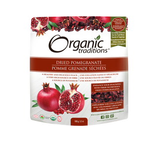 Organic traditions Dried Pomegranates 100g