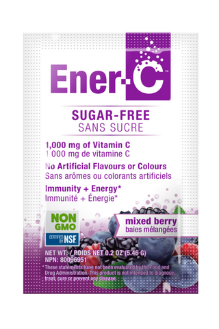 Ener-C Sugar Free 1,000mg Vitamin C Drink Mix - Mixed Berry 30 packs