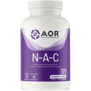 AOR N-A-C (N-Acetyl-L-Cysteine) 500mg 120 Capsules