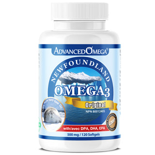 뉴펀들랜드 하프물범 오일, 오메가-3, 500mg, DPA, DHA, EPA, 소프트젤 120정