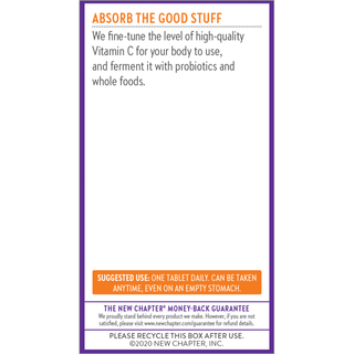 뉴 챕터 발효 액티베이티드 C 컴플렉스 30정