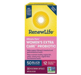 Renew Life Ultimate Flora Women's Extra Care Probiotics 50 Billion 30 Veggie Capsules