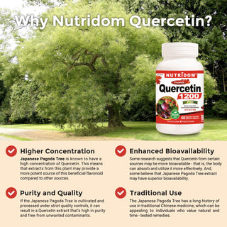 Nutridom 槲皮素 600 毫克，60 粒素食胶囊