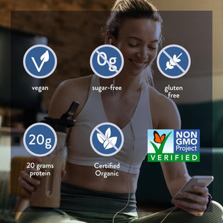 Genuine Health 发酵有机素食蛋白 + 无糖无味 600 克