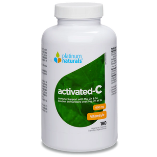 Platinum Naturals Activated-C 600mg 180 Veggie Capsules