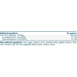 Nordic Naturals Omega-3 60 Gummies - Tangerine