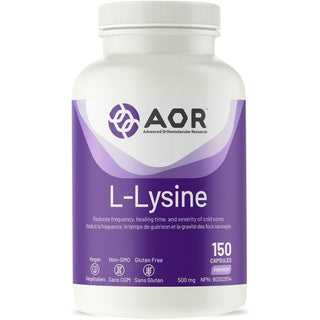 AOR L-Lysine 500mg 150 Capsules