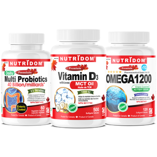 The Essentials -  Omega-3, Probiotics, Vitamin D