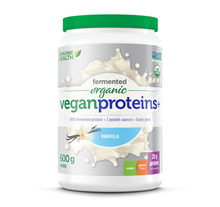 Genuine Health Fermented Organic Vegan Proteins + Vanilla 600g