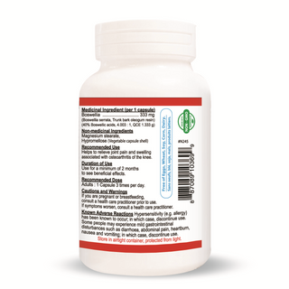 Nutridom Boswellia Serrata，40% 乳香酸，90 粒素食胶囊
