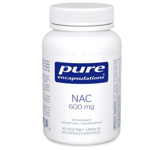 Pure Encapsulations NAC 600mg 90 Veggie Caps (N-Acetyl Cysteine)