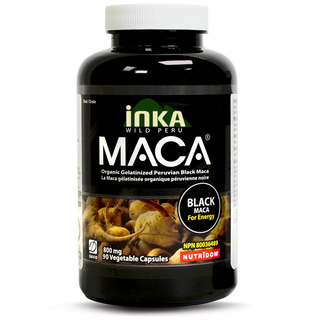 Inka Maca Black, 800 mg, Organic, Gelatinized, 90 Veggie Capsules