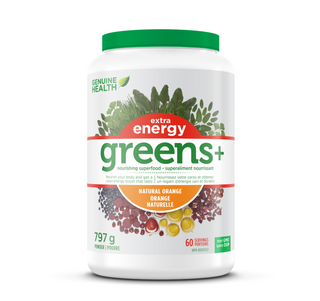 Genuine Health Greens + Extra Energy Natural Orange 797g