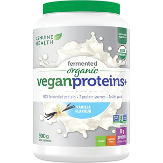 Genuine Health Fermented Organic Vegan Proteins + Vanilla 900g