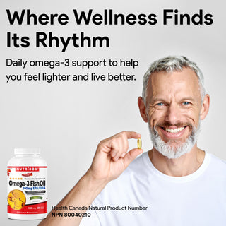 Nutridom Omega 300, Fish Oil, 1000mg, 300 Softgels - 3 PACK