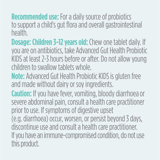 Genuine Health Advanced Gut Health Probiotic Kids 5 Billion CFU 30 Chewables - Lemonade