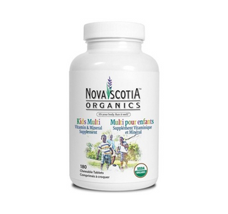 Nova Scotia Organics Kids Multi Vitamin & Mineral Supplement 180 Chewable Tablets