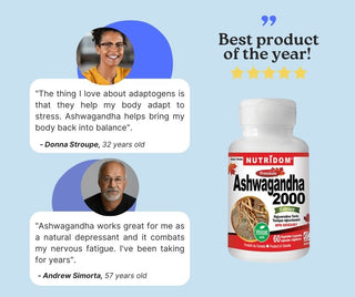 Nutridom Ashwagandha 2000, 60 Veggie Capsules