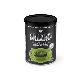 Balzac's Coffee Roasters - Farmers' Blend  Marble Roast Fairtrade Organic Ground Coffee 300g