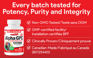 Nutridom Alpha GPC 400mg 90 Vcaps