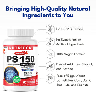 Nutridom PS-150 (Phosphatidylserine), 150mg, 60 Vcaps