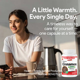 Ceylon cinnamon supplement bottle 600 mg organic capsules