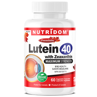 Nutridom Lutein with Zeaxanthin, 40mg + 5mg, 60 Vegetable Capsules