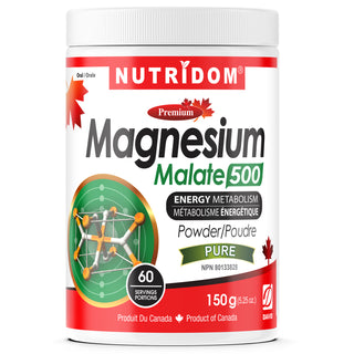 Nutridom Magnesium Malate Powder 500, 5.25 oz (150g)