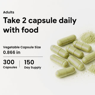 Nutridom Moringa Leaf 500mg 300 Vegetable Capsules (Organically Sourced, Antioxidants)