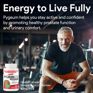 Nutridom Pygeum 200mg 120 Vegetable Capsules (Prostate Health / Maximun Strength)