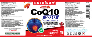 Nutridom CoQ10, 200 mg, 120 Softgels