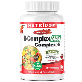 Nutridom Vitamin B-Complex MAX, 120 Veggie Capsules