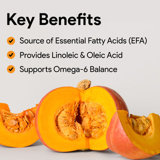 Nutridom Pumpkin Seed Oil 1000mg 90 Veggie Softgels (Cold-Pressed)