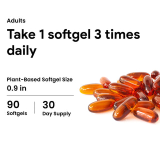 Nutridom Pumpkin Seed Oil 1000mg 90 Veggie Softgels (Cold-Pressed)