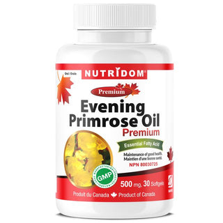 Nutridom Evening Primrose Oil, 500 mg, 30 Softgels