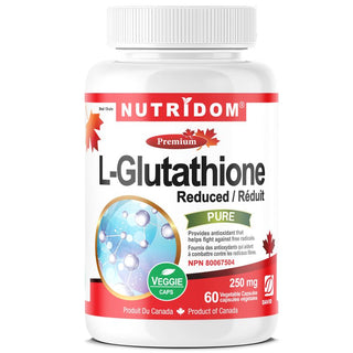 Nutridom L-Glutathione 250 mg, Fermented, 60 Veggie Capsules