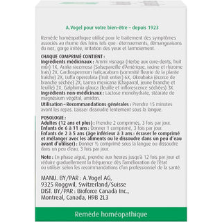 A. Vogel Allergy Relief 120 Tabs - CAFORIA.CA