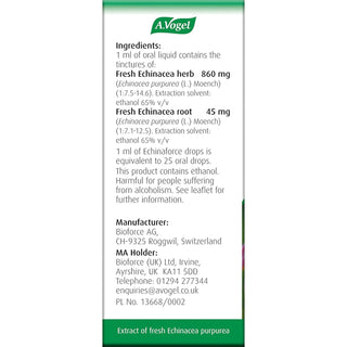 A. Vogel Echinaforce Echinacea Drops 100ml - CAFORIA.CA