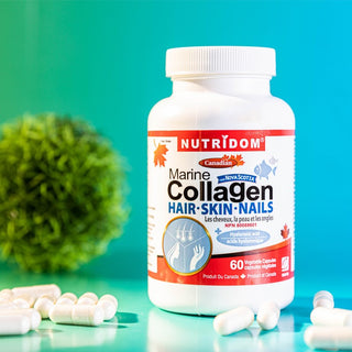 Nutridom 가수분해 해양 콜라겐 펩타이드, 600mg, 60 베지 캡슐 - 3 팩 