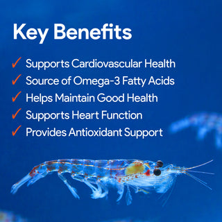 Nutridom Antarctic Krill Oil 1000 (with EPA, DHA, Astaxanthin), 1000mg, 60 Softgels