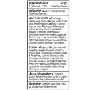 Andalou Naturals - Argan Stem Cell Benefit Balm Un - Tinted SPF 30 58mL - Clear Skin - CAFORIA.CA