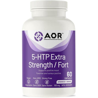 AOR 5 - HTP Extra Strength 100mg 60 Capsules - CAFORIA.CA