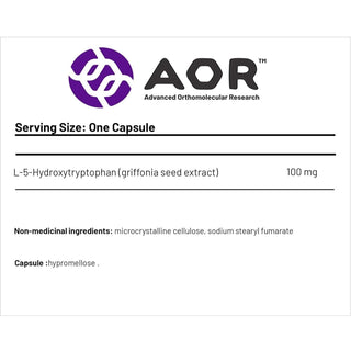 AOR 5 - HTP Extra Strength 100mg 60 Capsules - CAFORIA.CA