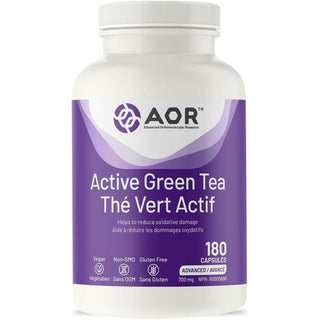 AOR Active Green Tea 700mg 90 Capsules - CAFORIA.CA