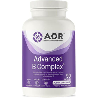 AOR Advanced B Complex 602mg 90 Capsules - CAFORIA.CA