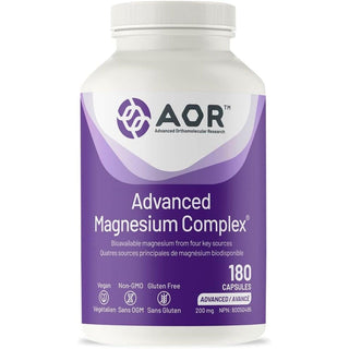 AOR Advanced Magnesium Complex 200mg 180 Capsules - CAFORIA.CA